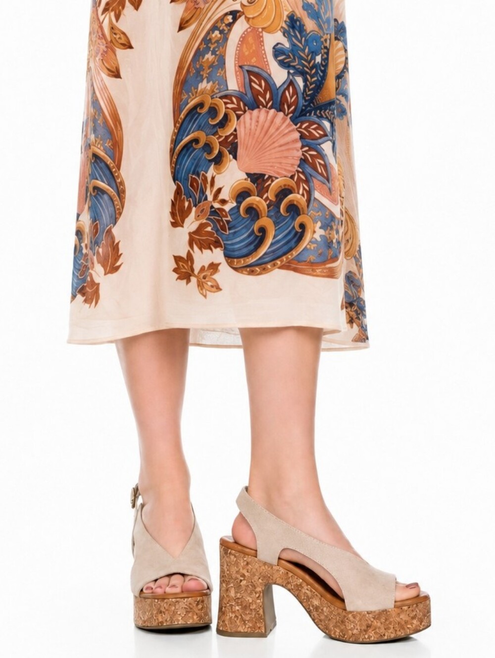 🥠 Blowfish Partea Cork Platform Slingback Sandal NWOT